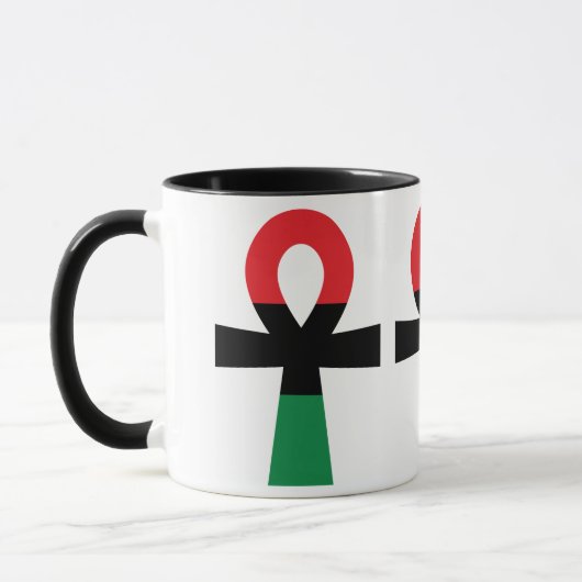 Rood, zwart en groen Ankh Mok (Links)