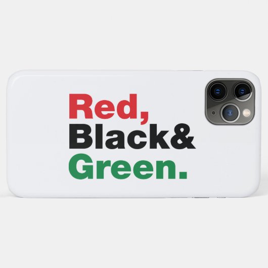 Rood, zwart en groen. Case-Mate iPhone case (Achterkant (horizontaal))
