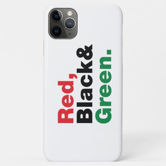 Rood, zwart en groen. Case-Mate iPhone case (Achterkant)