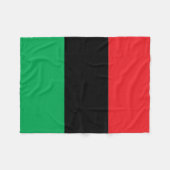 Rood zwart en groen fleece deken (Voorkant (Horizontaal))