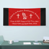 Rood, Zwart en Off White, aangepaste kerkbanners Spandoek (Beurs)