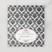 Rood, Zwart en Wit Damasgordijn (Buitenkant ongevouwen)