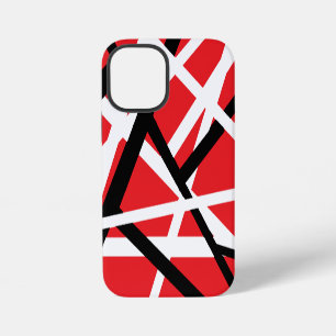rood, zwart en wit grafisch ontwerp iPhone 12 mini hoesje