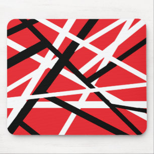 rood, zwart en wit grafisch ontwerp muismat