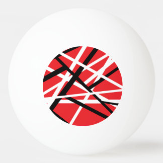 Rood, Zwart, en Wit Grafisch Pingpongballen