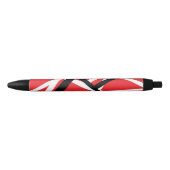 Rood, Zwart en Wit Grafisch Zwarte Inkt Pen (Voorkant)