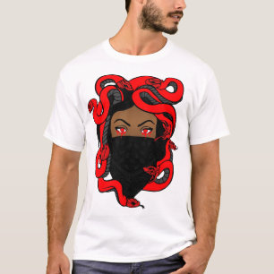 Rood zwart en wit shirt