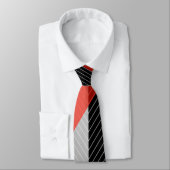 Rood, zwart en wit stropdas (Gebonden)