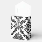 Rood Zwart en Wit Tapestry Wedding Favor Boxes Bedankdoosjes (Geopend)