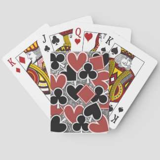 Rood, zwart, fietsenpokerspeelkaarten speelkaarten