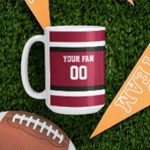 Rood & Zwart Football Team gepersonaliseerd
