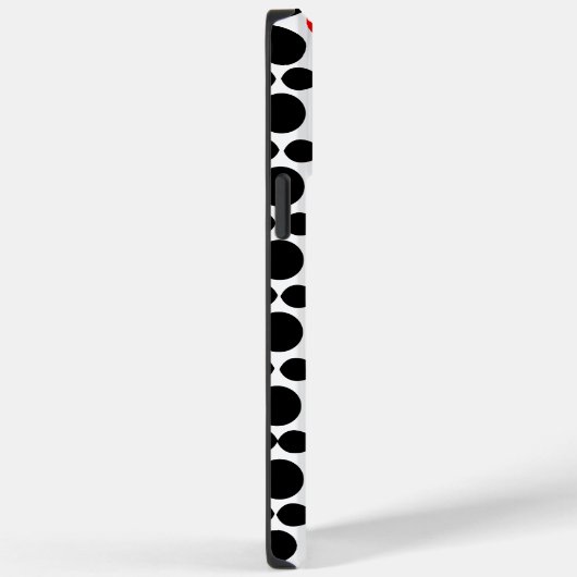 Rood zwart geometrisch Case-Mate iPhone case (Achterkant / Rechts)