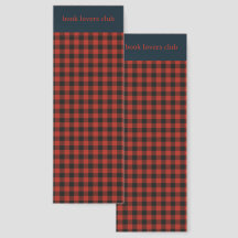 Rood Zwart Gingham Abstract Retro Buffalo Plaid