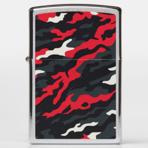 Rood Zwart Grijs Wit Camouflage Camo Patroon