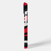 Rood Zwart Grijs Wit Camouflage Camo patroon Case-Mate iPhone Case (Achterkant / Links)