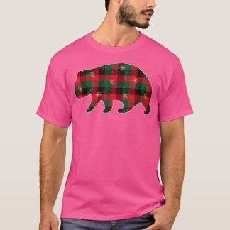 Rood Zwart Groen Buffalo Plaid Wombats Kerstmis T-shirt