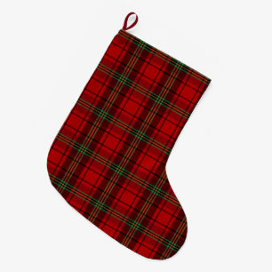 Rood Zwart Groen Gezellige Plaids Grote Kerstsok