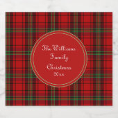 Rood Zwart Groen - Gezellige Plaids Sparkling Wijnetiket (Enkel label)