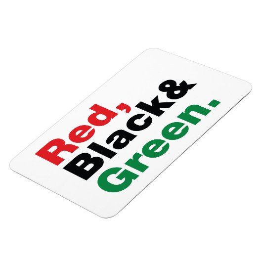 Rood, Zwart & Groen. Magneet (Linkerzijde)