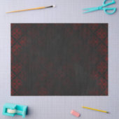 Rood & Zwart Grunge Gothic Tissuepapier (Craft)