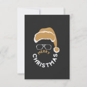 Rood Zwart Kerstfeest Kaart (Achterkant)