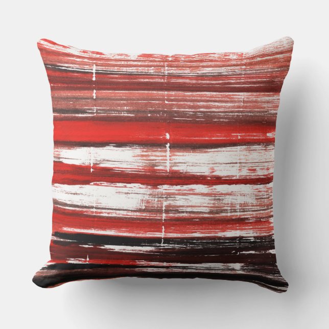 Rood zwart kussen (Voorkant)