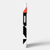Rood-zwart, modern, trendy, geometrisch ontwerp in Case-Mate iPhone case (Achterkant / Rechts)
