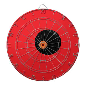 Rood Zwart Offset Dartbord
