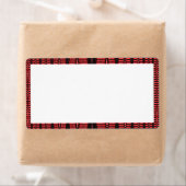 rood zwart patroon etiket (Insitu)