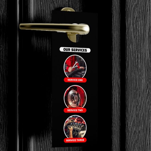 Rood & Zwart Professionele Automobielauto Details