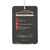 Rood & Zwart Professionele Automobielauto Details Luchtverfrisser (Voorkant)