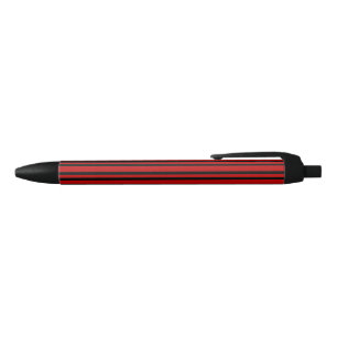 Rood Zwart Strepen Patroon Zwarte Inkt Pen