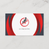 Rood zwart Visitekaartje (Achterkant)