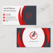 Rood zwart Visitekaartje (Voorkant / Achterkant)