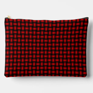 Rood Zwart Weefpatroon Groot Etui