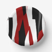 Rood zwart-wit abstract papieren kommen (Voorkant)