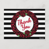 Rood, zwart, wit, dank je wel kaarten (Achterkant)