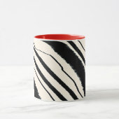 Rood Zwart Wit Dier Print Combo Mok (Midden)