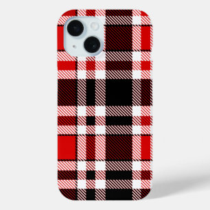 Rood Zwart Wit Flanel Tartan Patroon Ontwerp