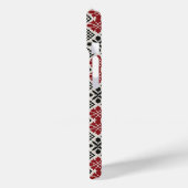 Rood Zwart Wit Geometrisch Keffiyeh Volkspatroon Case-Mate iPhone Case (Achterkant / Links)