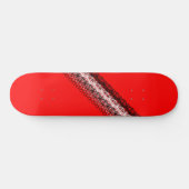 Rood Zwart Wit Modern Funky 4Jess Skateboard (Horizontaal)
