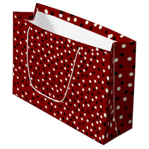 Rood/Zwart/Wit Poke A Dot Design Large Cadeauzakje