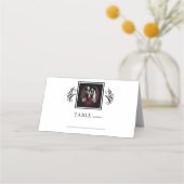 Rood & Zwart Wit Rozen Skelet Paar Bruiloft (Achterkant)