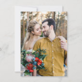 Rood & Zwart Wit Rozen Skelet Save the Date Kaart (Achterkant)