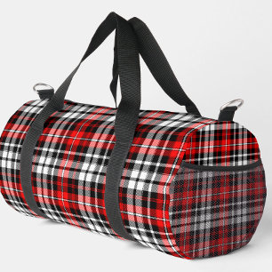 Rood Zwart Wit Schotse Ruit Patroon Ontwerp Plunjezak