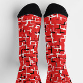 Rood zwart wit sokken (Top)