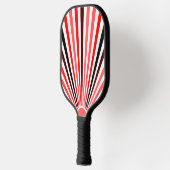 Rood Zwart wit strepen Pickleball Paddle (Links)
