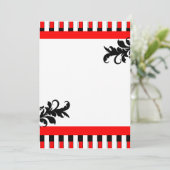 Rood-zwart-witstrips Kaart (Staand voorkant)