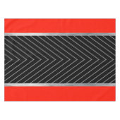 Rood, zwart, zwart en wit tafelkleed (Voorkant (Horizontaal))