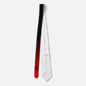 Rood/zwarte demon Stropdas (Achterkant)